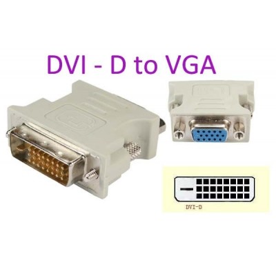  Adaptador Dvi D Para Vga